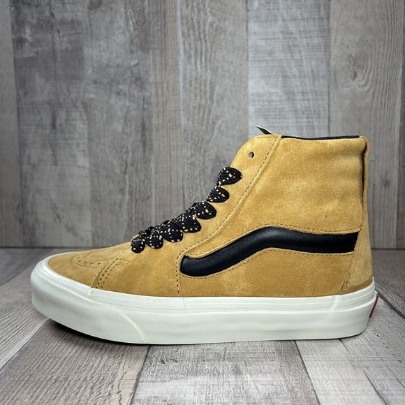 Vans Women's SK8 HI XL Nubuck Honey Gold Sneakers Skate Shoes Size 6 VN0A5KRYZV4 - Picture 7 of 14
